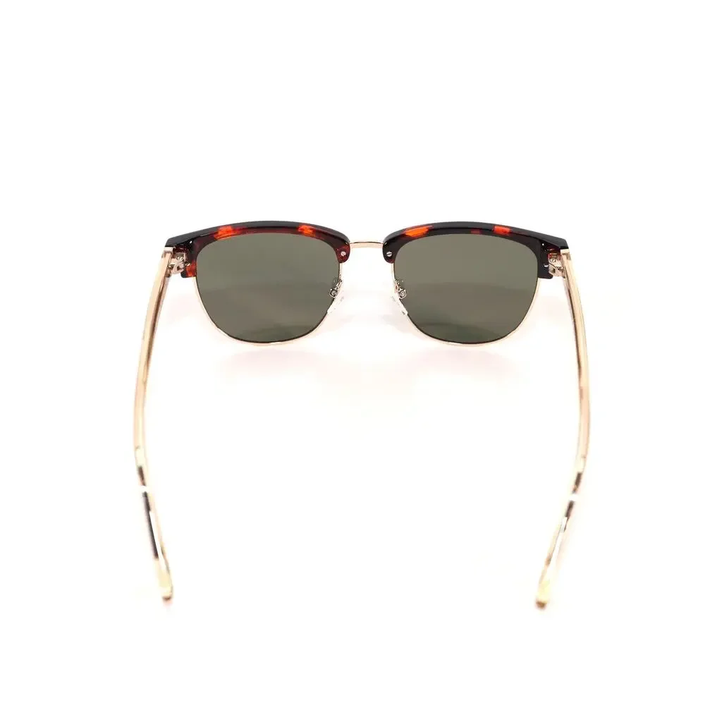 GUESS Men's Round Sunglasses - Dark Havana / Green - NWT